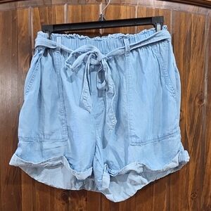 Aerie Light Blue High Waist Women's Shorts